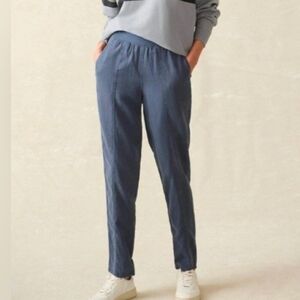 Faherty Arlie Gray Cotton/Linen Pant, Sz. L